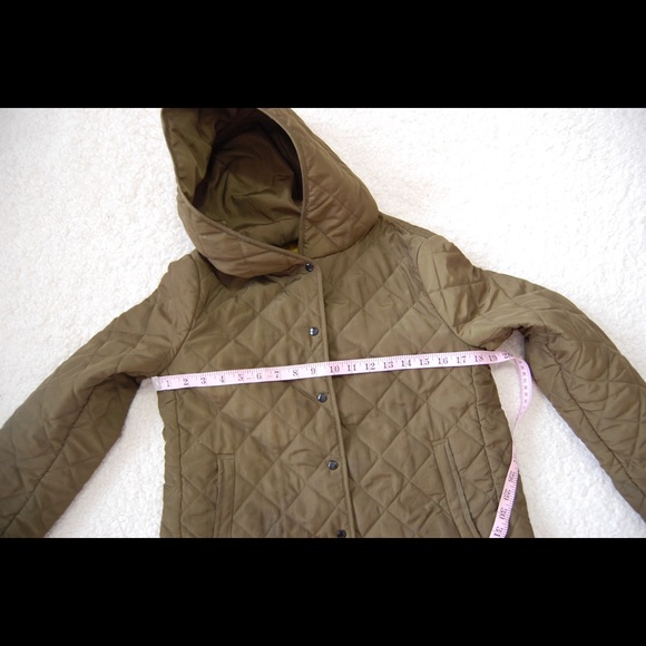 Zara Trafaluc Olive Green Puffer Jacket Sz M - Picture 4 of 6